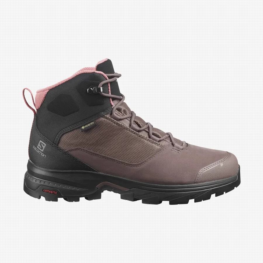 Salomon Outward Gore-tex Női Turabakancs Barna (FZL5764FV)